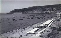 Vista geral da vila e da baía de Sesimbra