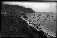 Vista geral da baía e da vila de Sesimbra