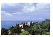 Vista da igreja de Nossa Senhora da Consolação no Castelo de Sesimbra