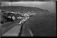 Vista geral da vila e da baía de Sesimbra