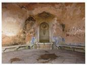 Interior da Casa da Água do conjunto arquitetónico do Santuário de Nossa Senhora do Cabo Espichel.