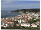 Vista geral da vila e da baía de Sesimbra