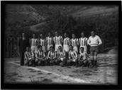 Fotografia de grupo de equipa de futebol