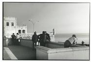 Vista do largo da Marinha em Sesimbra