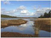 Lagoa pequena da lagoa de Albufeira